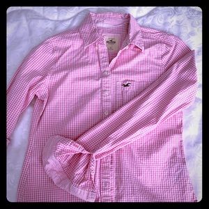 Hollister checkered button-down shirt